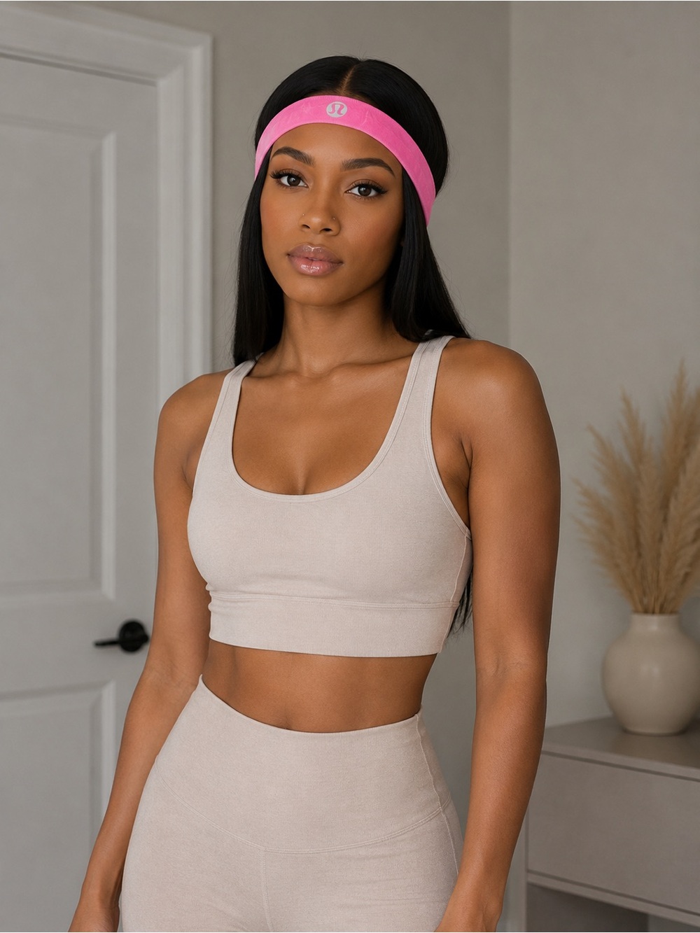 lululemon athletica Hot Pink Stretch Fitness Headband